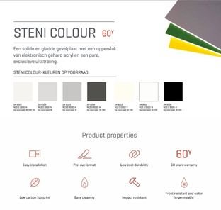 Standaard kleuren van Steni Colour